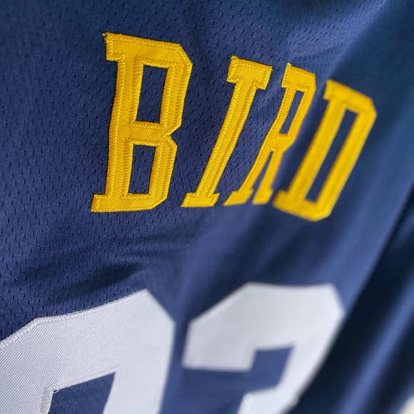 Larry Bird embroidered high school jersey nba / college boston legend custom - Picture 4 of 4
